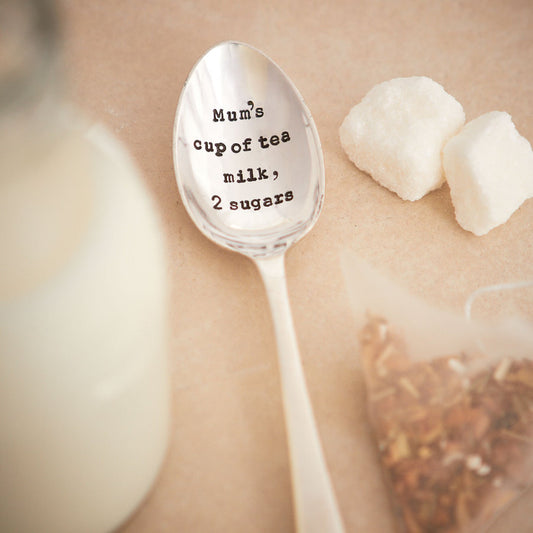 Personalised How You Like Your Tea Silver Plated Vintage Tea Spoon