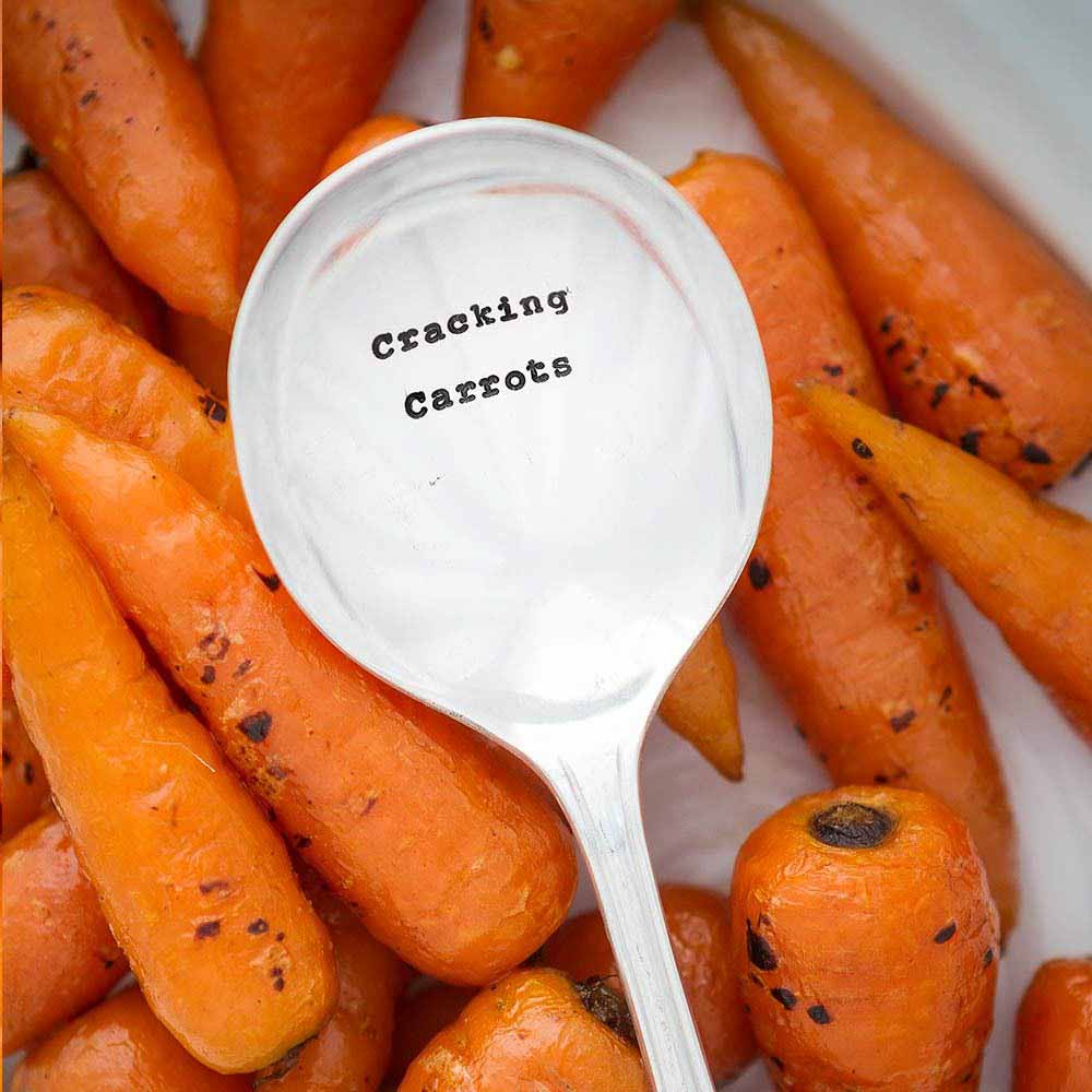 Cracking Carrots Vintage Silver Plated Spoon