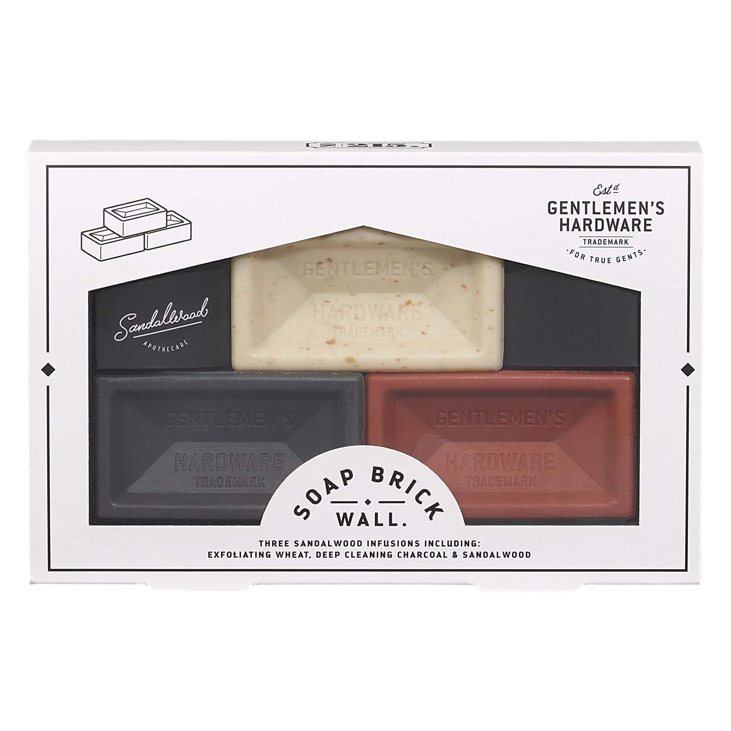 Gentlemen's Hardware - Mini Brick Soaps Set of 3