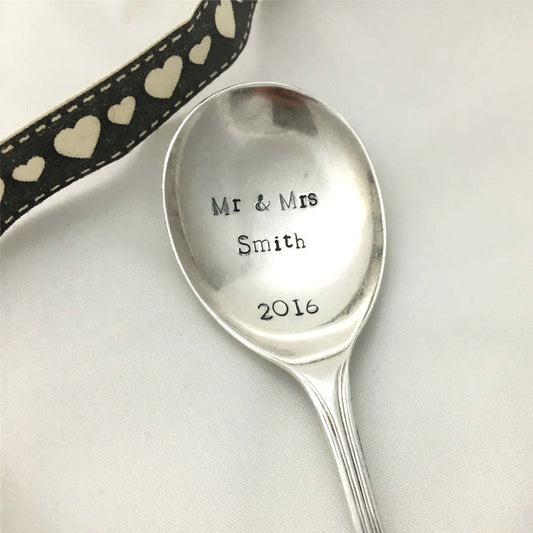 Personalised Mr And Mrs Spoon