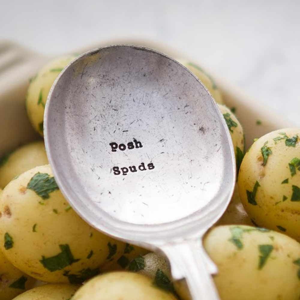 Posh Spuds Vintage Silver Plated Spoon