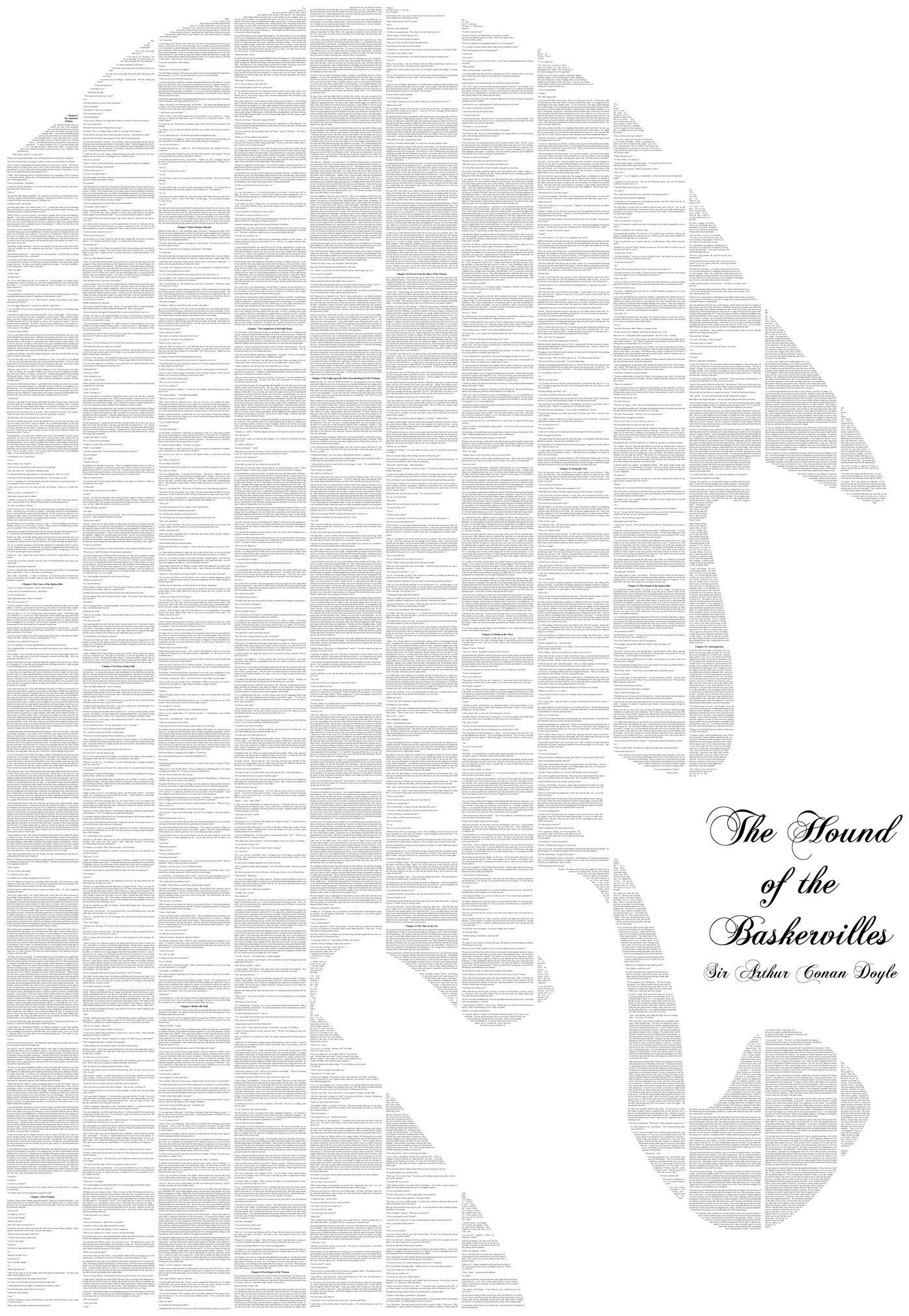 Spineless Classics - The Hound Of The Baskervilles Sherlock Holmes Print