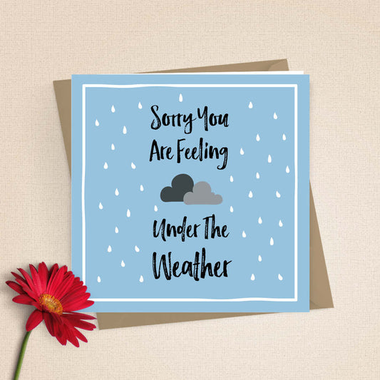 Under The Weather Get Well Card