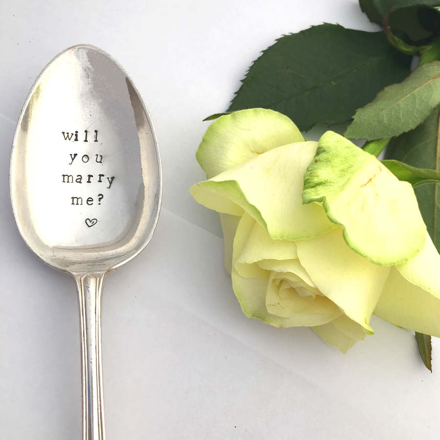Will You Marry Me Dessert Spoon