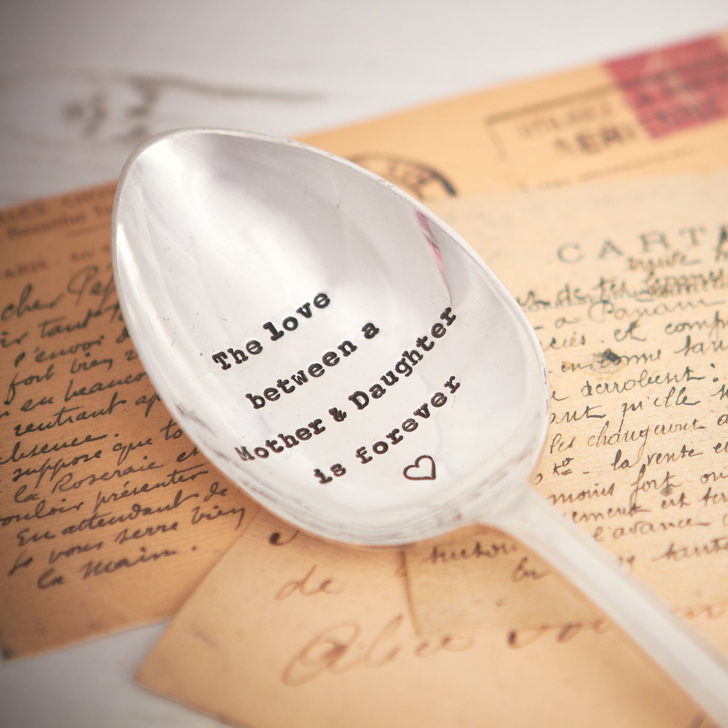 The Love Between A Mother & Daughter Is Forever Vintage Silver Plated Spoon